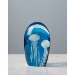 Objets Insolites<Chehoma Sulfure 2 méduses fond bleu,