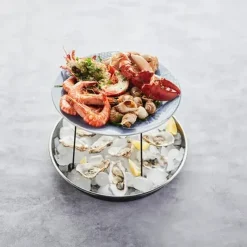 Ustensiles Pour Les Fruits De Mer<Point Virgule Support plateau de fruits de mer Métal Noir,