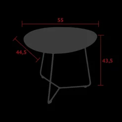 Tables De Jardin<FERMOB Table basse ovale Cocotte,