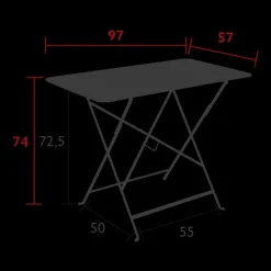 Tables De Jardin<FERMOB Table Bistro 97x57 cm pliante,
