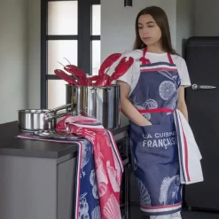 Tabliers Et Toques<LE JACQUARD Français Tablier Gastronomie Bleu,
