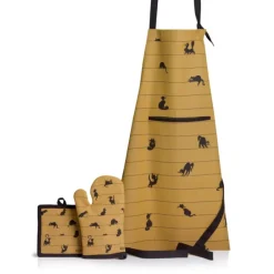 Tabliers Et Toques<Winkler Tablier Partition de chats cannelle Dubout,