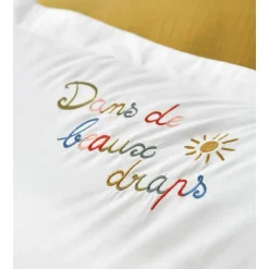 Housses De Couette, Parures<Sylvie Thiriez Taie d'oreiller Dans de beaux draps Soleil,