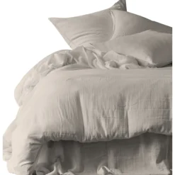 Housses De Couette, Parures<HAOMY TEXTILE Taie d'oreiller Dili Craie, Haomy