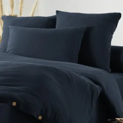 Housses De Couette, Parures<L'effet papillon Taie d'oreiller Gaze de coton Gaïa Minuit,