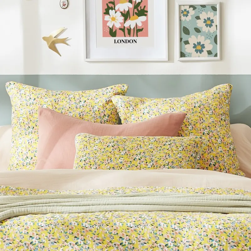 Housses De Couette, Parures<L'effet papillon Taie d'oreiller Gaze de coton Manon,