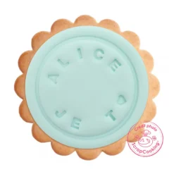 Emporte-Pièce<ScrapCooking Tampon messages Biscuit,