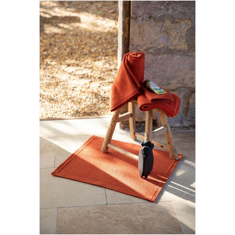 Tapis De Salle De Bain<VIVARAISE Tapis de bain Etia Bleu Prusse,