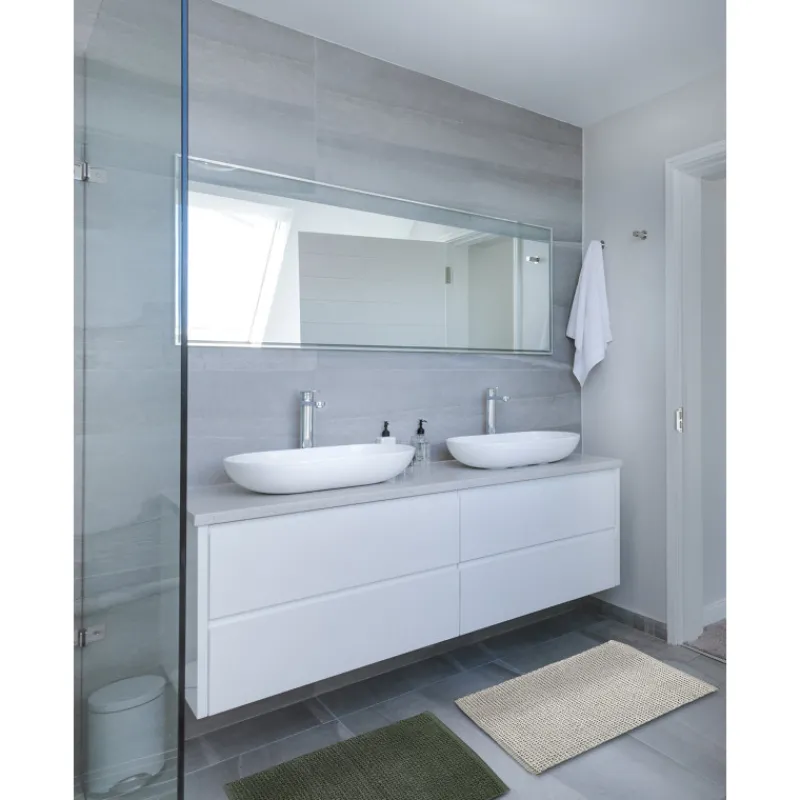 Tapis De Salle De Bain<SENSEI Tapis de bain Treccia Eucalyptus,