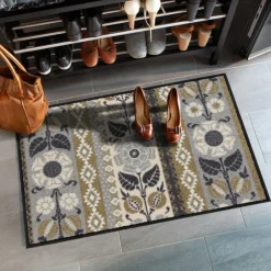 Tapis<Salonloewe Efia Tapis 50x75cm Bohemian Stripes Taupe,