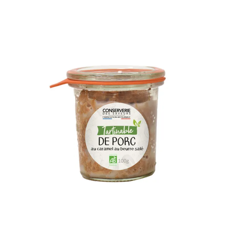 Tartinables<Conserverie des Saveurs Tartinable de porc au caramel beurre salé Bio,