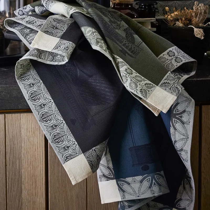 Torchons<LE JACQUARD Français Torchon Curiosités Minérales Charbon,