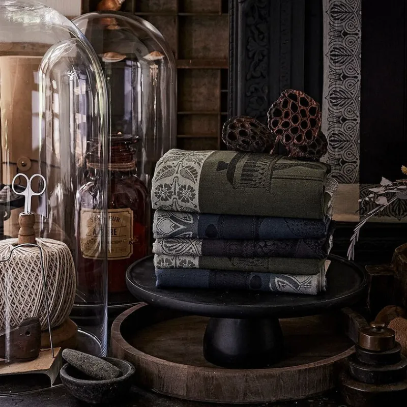 Torchons<LE JACQUARD Français Torchon Curiosités Minérales Charbon,