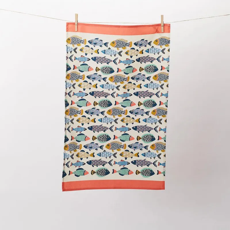 Torchons<Ulster Weavers Torchon en coton Aquarium,