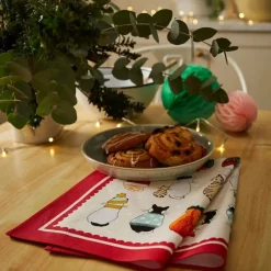 Torchons<Ulster Weavers Torchon en coton Christmas Cats in Waiting,