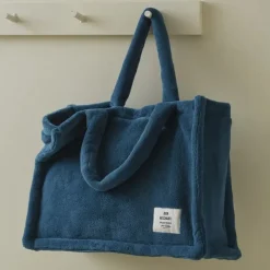 Les Accessoires<Sylvie Thiriez Tote bag polaire Bleu Pétrole,