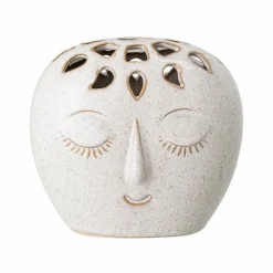 Vases<Bloomingville Vase Blanc en Grès Elissa,