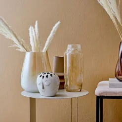 Vases<Bloomingville Vase Blanc en Grès Elissa,